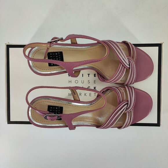White House Women's Black Market Hailey Pink Synthetic Heels Size 6M - Picture 2 of 11